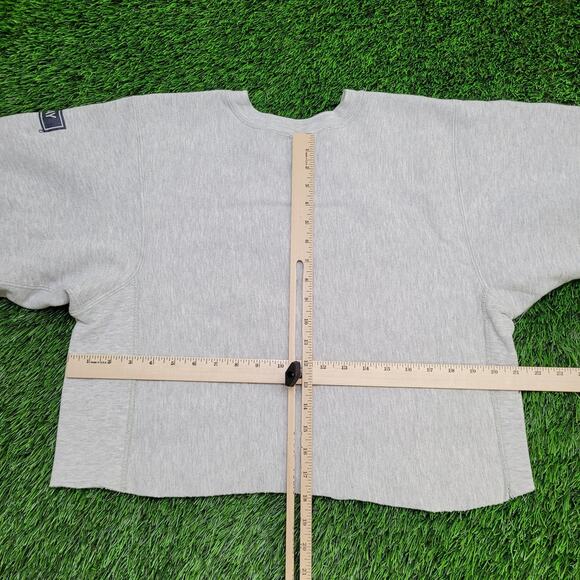 Vintage 1990 Cape-May Rower Crew Champion Cropped Sweatshirt Womens L 21x18 - Picture 11 of 15